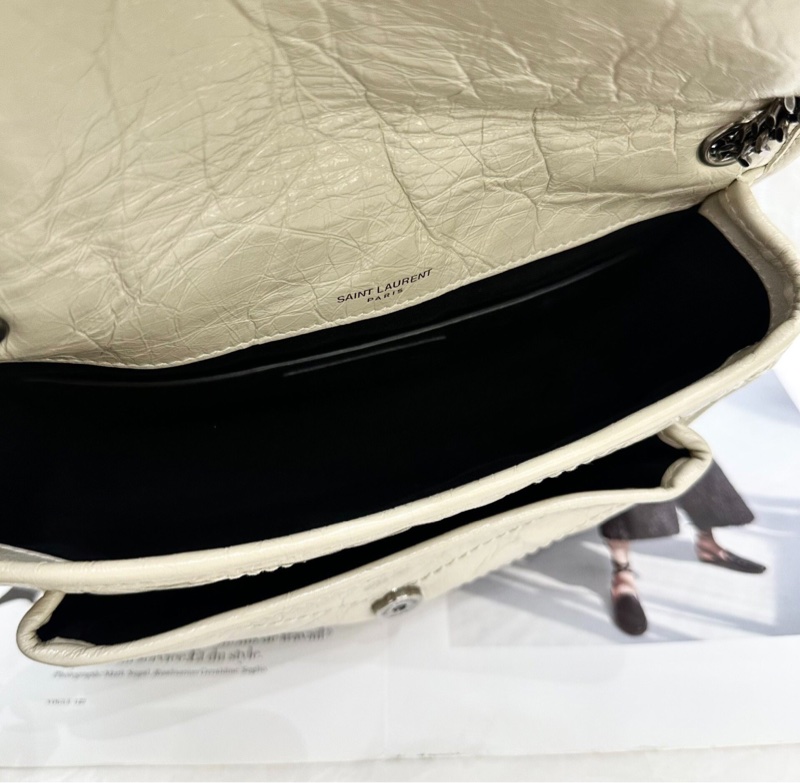 【經典百搭✨入門之選👍🏻全網最低價✨】SAINT LAUTENT YSL Niki baby白色小號手提｜單肩｜斜挎包-6