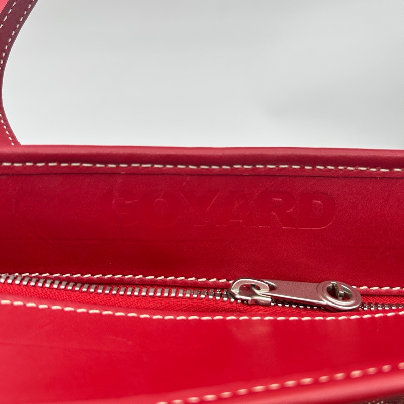 「JL精品代購」 Goyard老花紅色公文手提腋下托特包-14