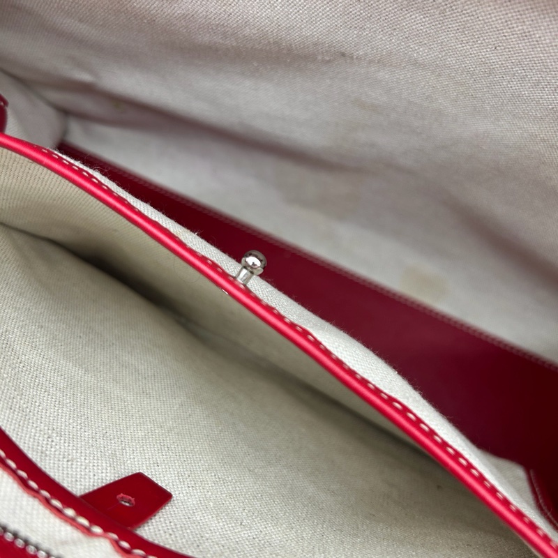 「JL精品代購」 Goyard老花紅色公文手提腋下托特包-17