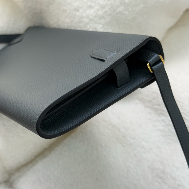 （2023台灣專櫃購證）愛馬仕 Kelly to go 颶風藍Y7 🔹高級灰調的藍色-5