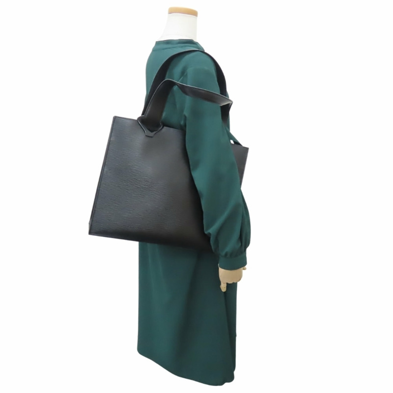 路易威登 Gemo 手提包 M52452，Epi 皮革，黑色，銀色五金，女士，LOUIS VUITTON-27