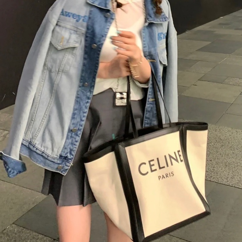 ✨Celine 香草色大托特包 閒置新 很清新法式☀️-2