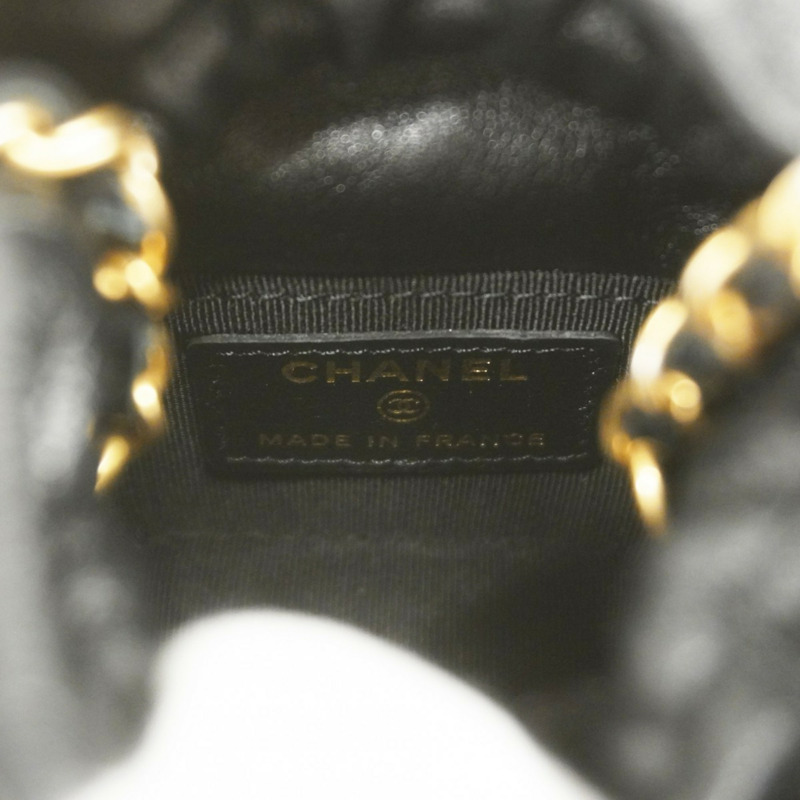 香奈兒 Matelasse 鏈條肩背包，羊皮，黑色，女士-4