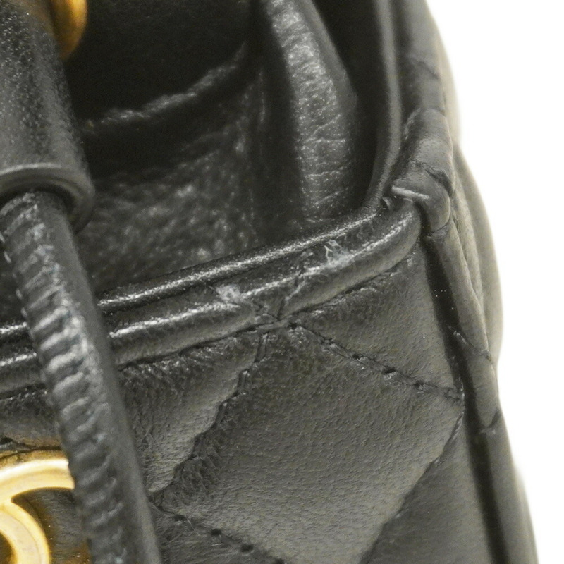 香奈兒 Matelasse 鏈條肩背包，羊皮，黑色，女士-6