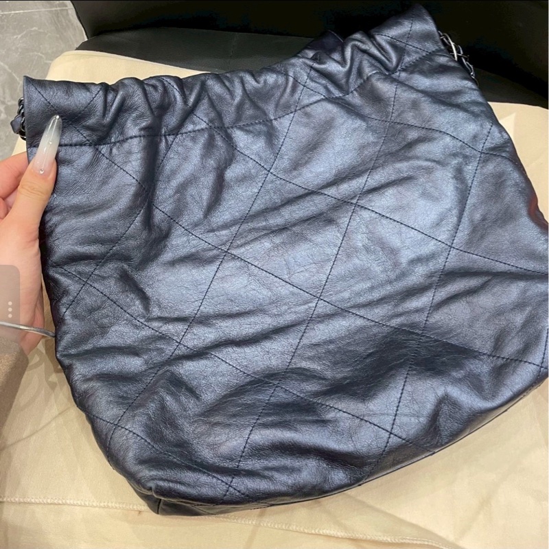 氣質百搭款💙Chanel深海藍小號22bag垃圾袋單肩鏈條包⛓️-15