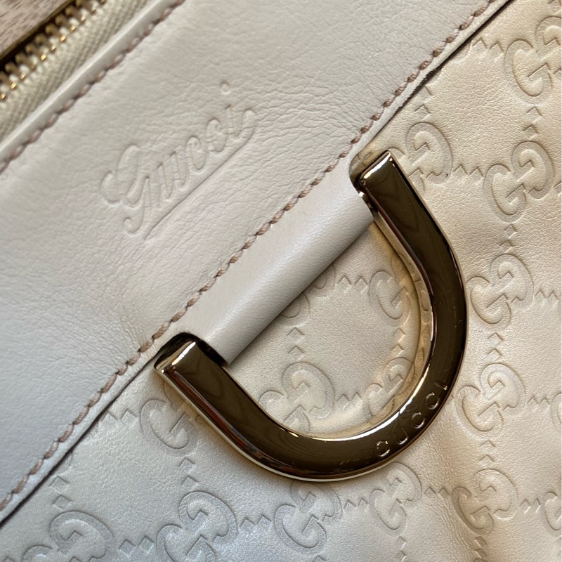Gucci 米白 皮 近全新 肩背包-1