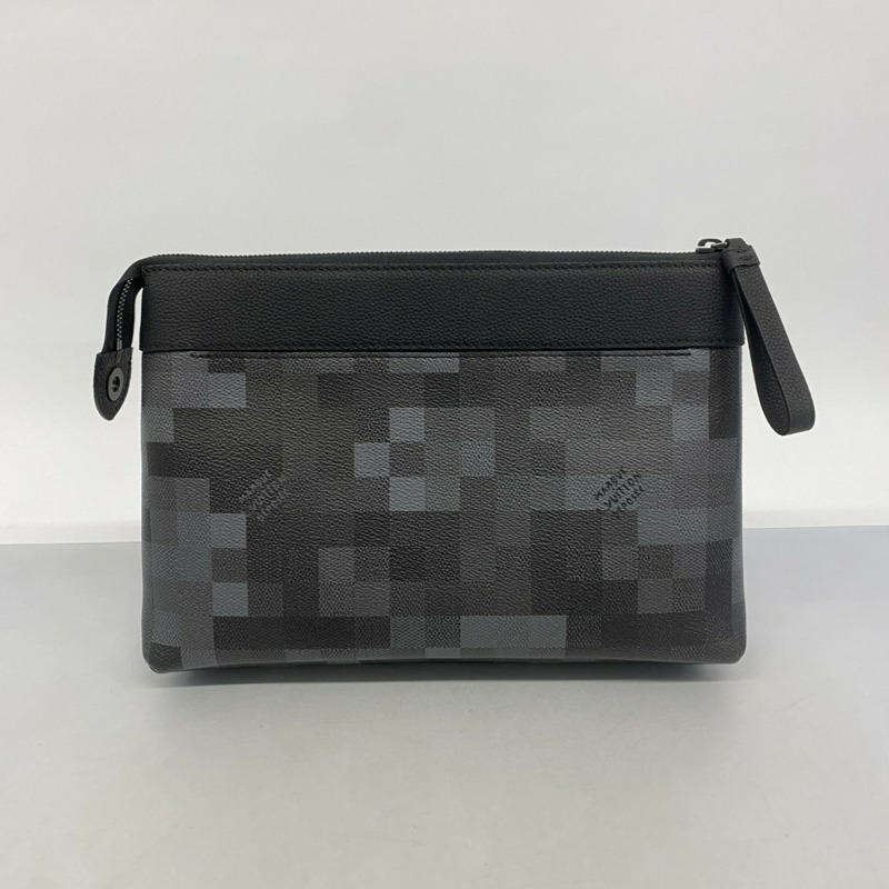 路易威登 Damoflage Pochette Voyage Souple 手拿包 M14926 黑色男士-7