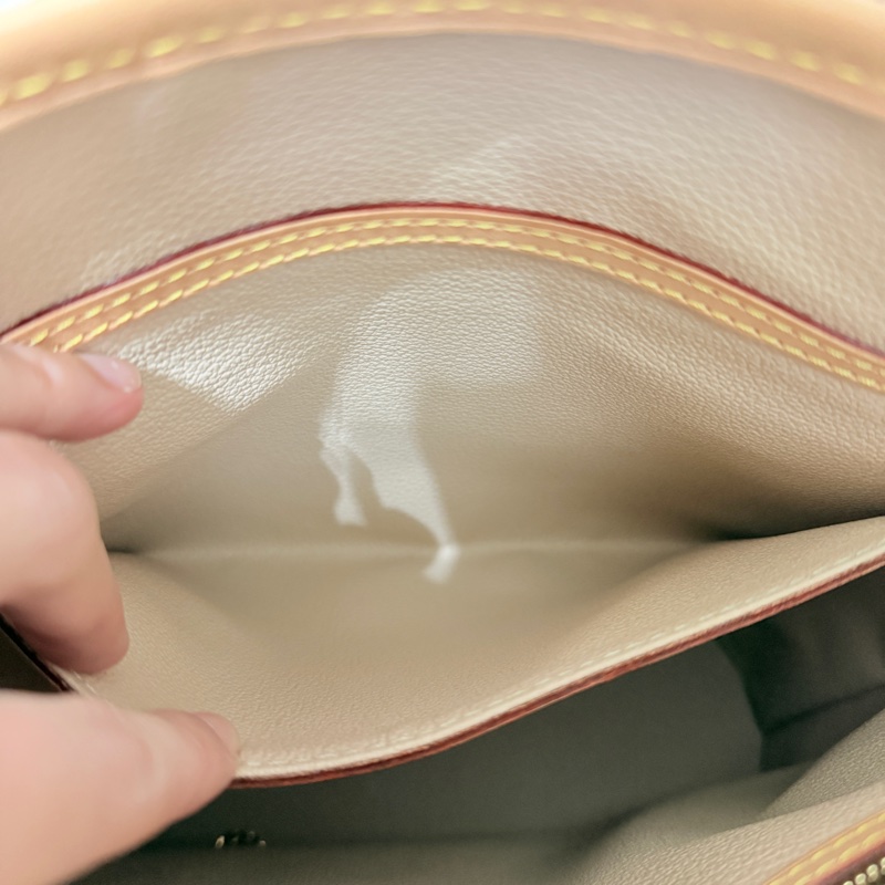 狀態不錯8新✨LV老花 小水桶  內裡全皮 肩背 手提都可以 經典好用又可愛-9