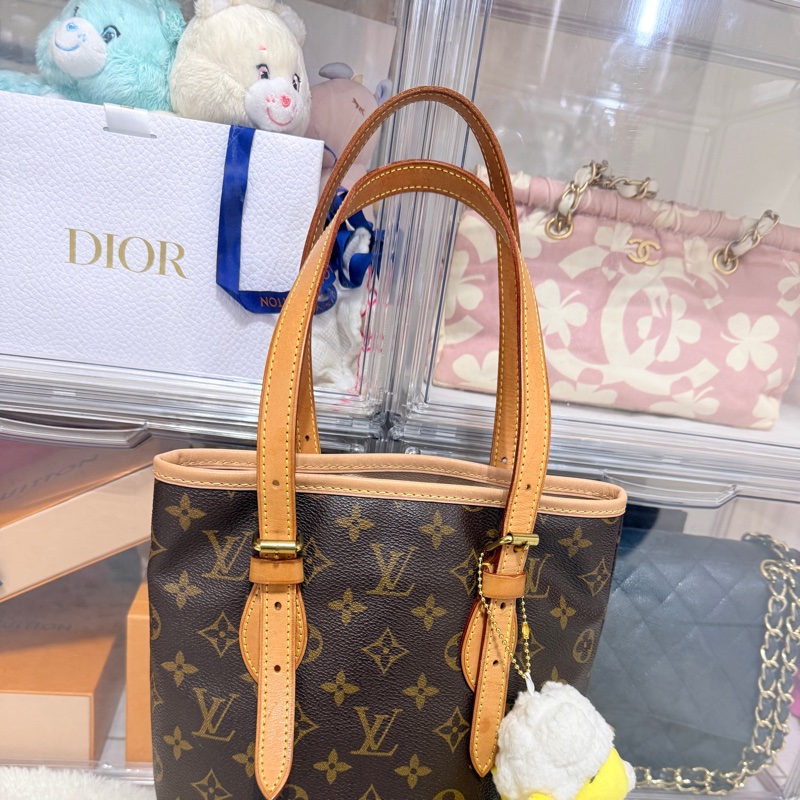 狀態不錯8新✨LV老花 小水桶  內裡全皮 肩背 手提都可以 經典好用又可愛-11