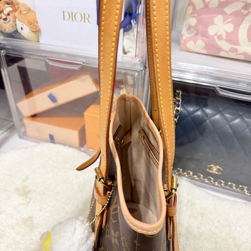 狀態不錯8新✨LV老花 小水桶  內裡全皮 肩背 手提都可以 經典好用又可愛-25