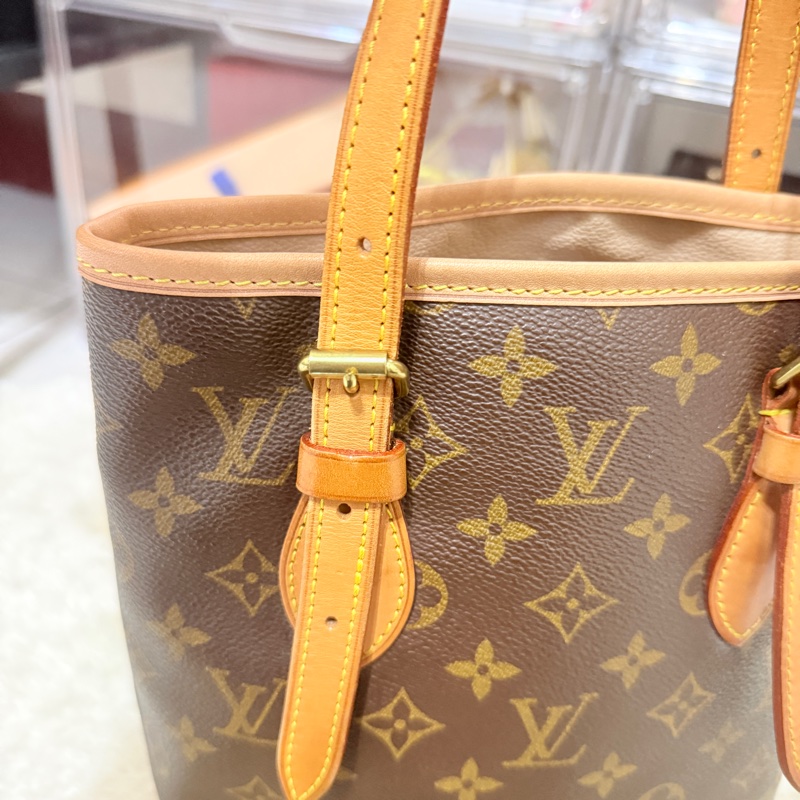 狀態不錯8新✨LV老花 小水桶  內裡全皮 肩背 手提都可以 經典好用又可愛-27