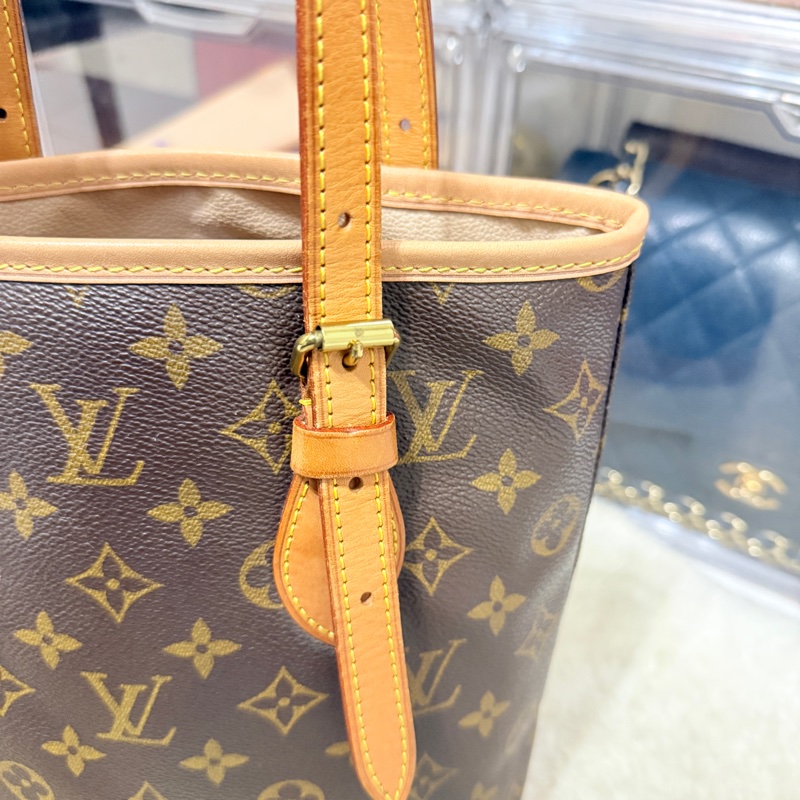 狀態不錯8新✨LV老花 小水桶  內裡全皮 肩背 手提都可以 經典好用又可愛-28