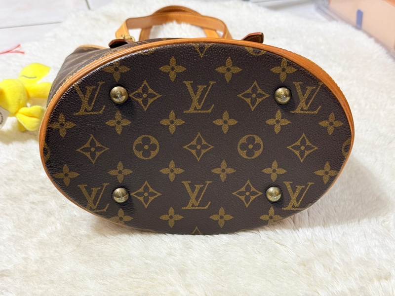 狀態不錯8新✨LV老花 小水桶  內裡全皮 肩背 手提都可以 經典好用又可愛-34