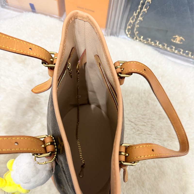 狀態不錯8新✨LV老花 小水桶  內裡全皮 肩背 手提都可以 經典好用又可愛-41