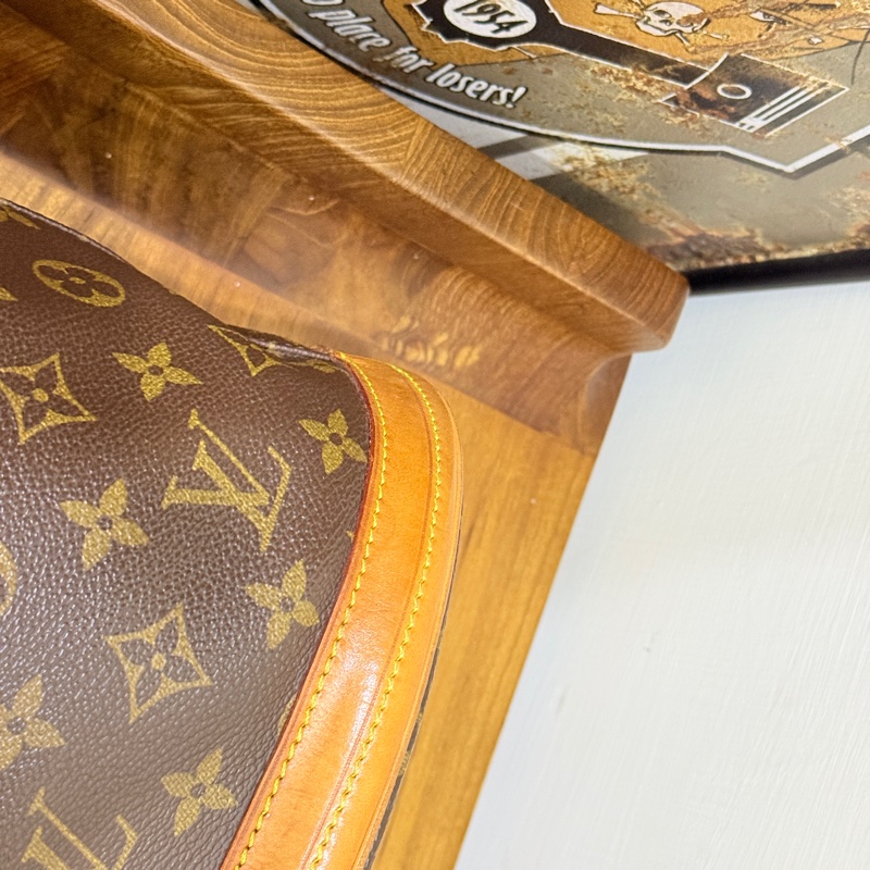 不錯的88新✨LV老花 小水桶  內裡全皮 肩背 手提都可以 經典好用又可愛-11