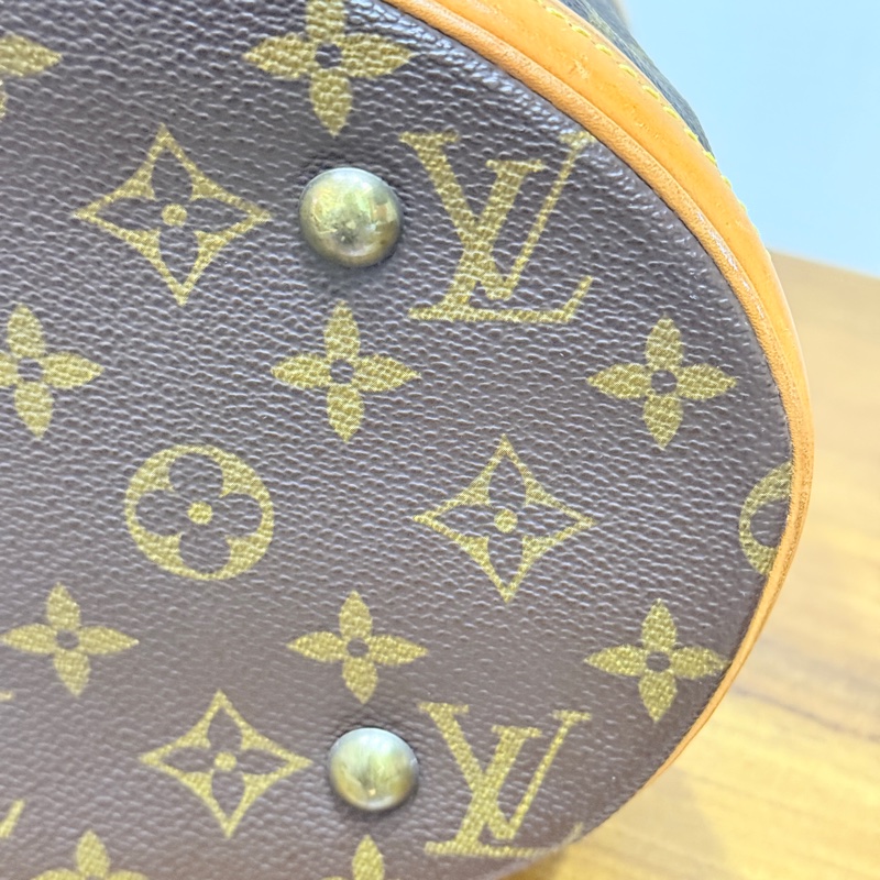 不錯的88新✨LV老花 小水桶  內裡全皮 肩背 手提都可以 經典好用又可愛-13