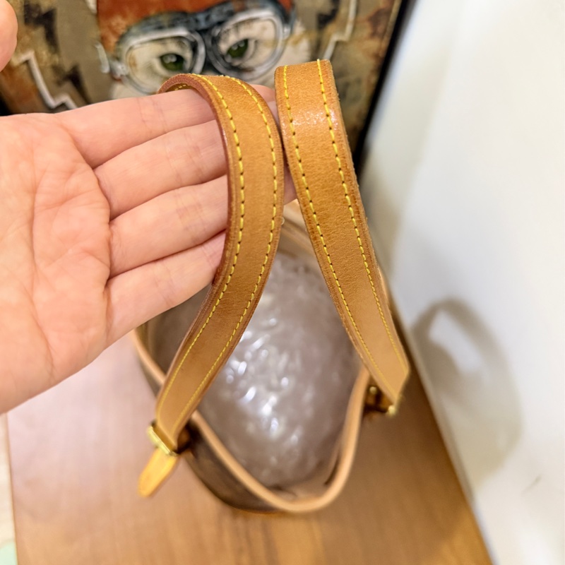 不錯的88新✨LV老花 小水桶  內裡全皮 肩背 手提都可以 經典好用又可愛-27