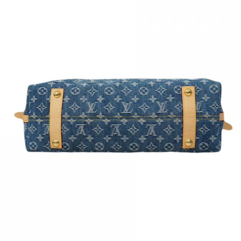 路易威登 Monogram Denim Carryall 單肩包 NM MM M46855 藍色 女款 P2130534-2