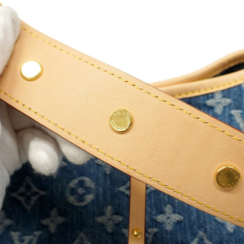 路易威登 Monogram Denim Carryall 單肩包 NM MM M46855 藍色 女款 P2130534-7