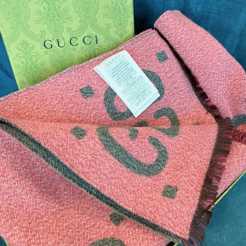 Gucci✨羊絨雙面圍巾-1