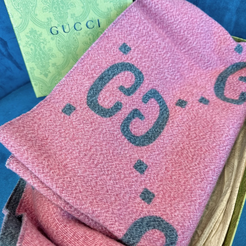 Gucci✨羊絨雙面圍巾-3