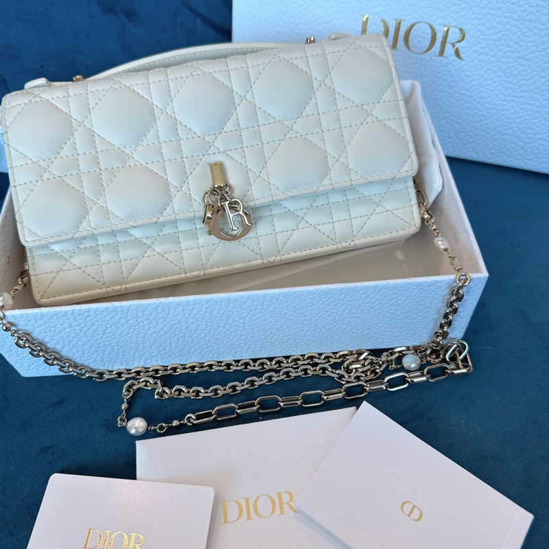 Dior✨My lady Dior 藤格紋鏈條包 櫃上再售十萬-0