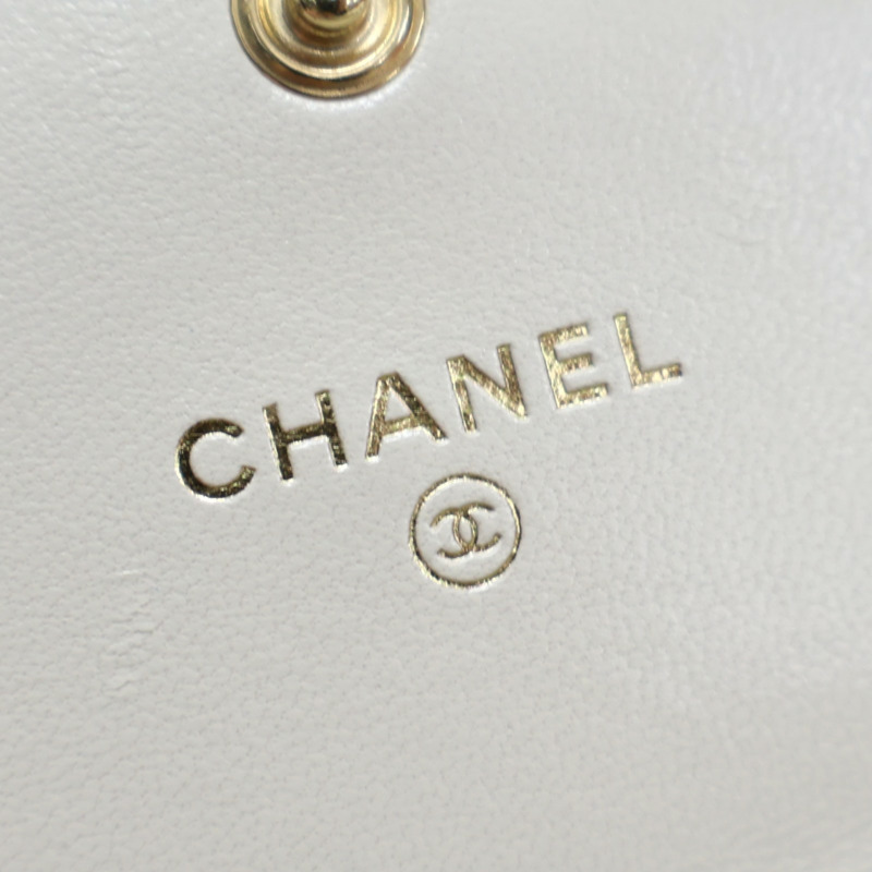 米色羊皮 19 鍊條 肩背包 AP1787【CHANEL 香奈兒】 AP1787-5