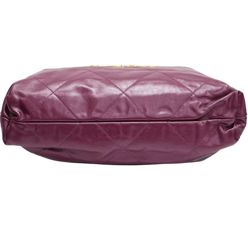 紫紅色牛皮 22 鍊帶 肩背包 AS3261【CHANEL 香奈兒】 AS3261-3