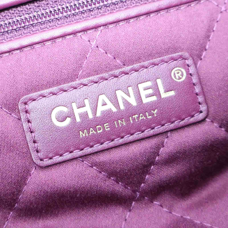 紫紅色牛皮 22 鍊帶 肩背包 AS3261【CHANEL 香奈兒】 AS3261-7