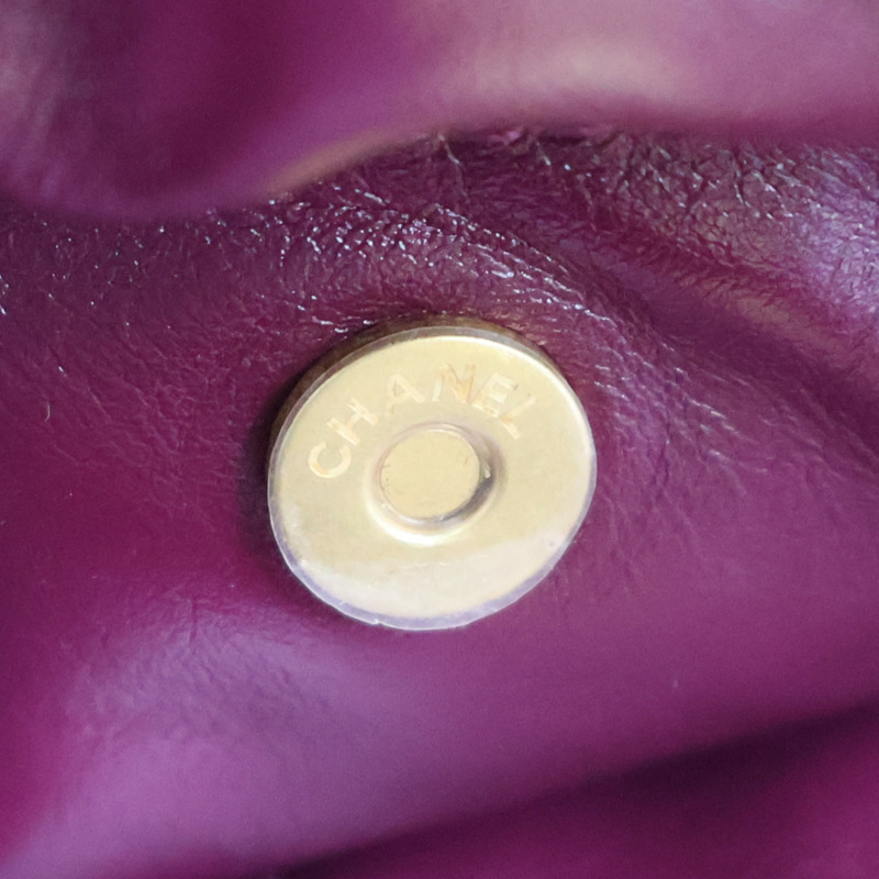 紫紅色牛皮 22 鍊帶 肩背包 AS3261【CHANEL 香奈兒】 AS3261-17