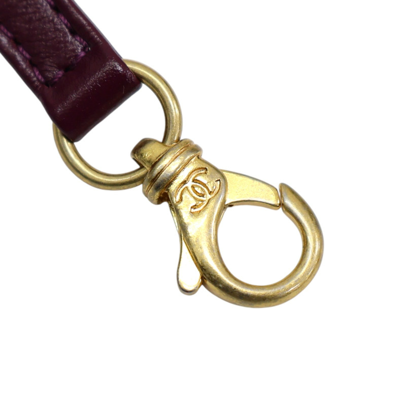 紫紅色牛皮 22 鍊帶 肩背包 AS3261【CHANEL 香奈兒】 AS3261-18
