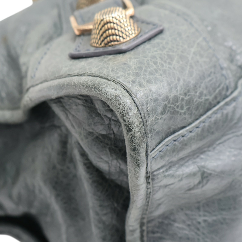 灰藍色羊皮 The Giant Work 兩用包 173080【Balenciaga 巴黎世家】 173080-12