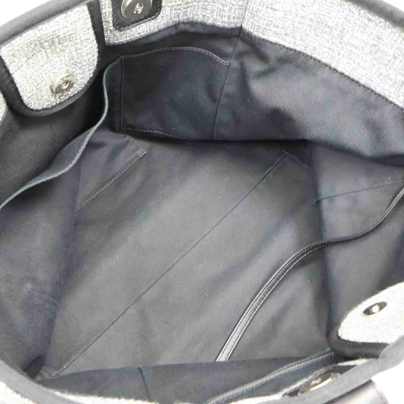 灰/黑色 帆布 Deauville GM 兩用包 A66941【CHANEL 香奈兒】 A66941-4