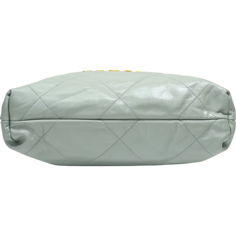 藍綠色 牛皮 22 鍊帶 肩背包 AS3260【CHANEL 香奈兒】 AS3260-3