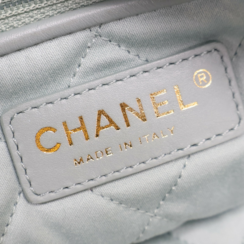 藍綠色 牛皮 22 鍊帶 肩背包 AS3260【CHANEL 香奈兒】 AS3260-7