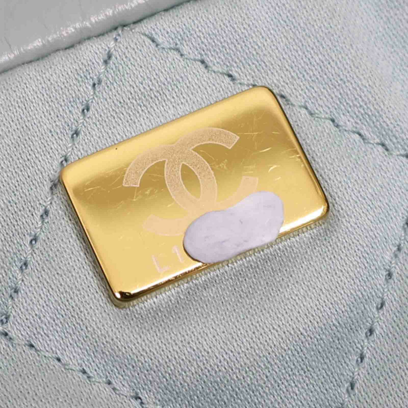 藍綠色 牛皮 22 鍊帶 肩背包 AS3260【CHANEL 香奈兒】 AS3260-8