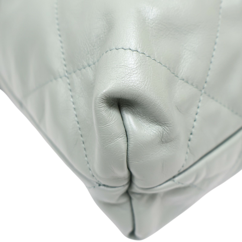 藍綠色 牛皮 22 鍊帶 肩背包 AS3260【CHANEL 香奈兒】 AS3260-13