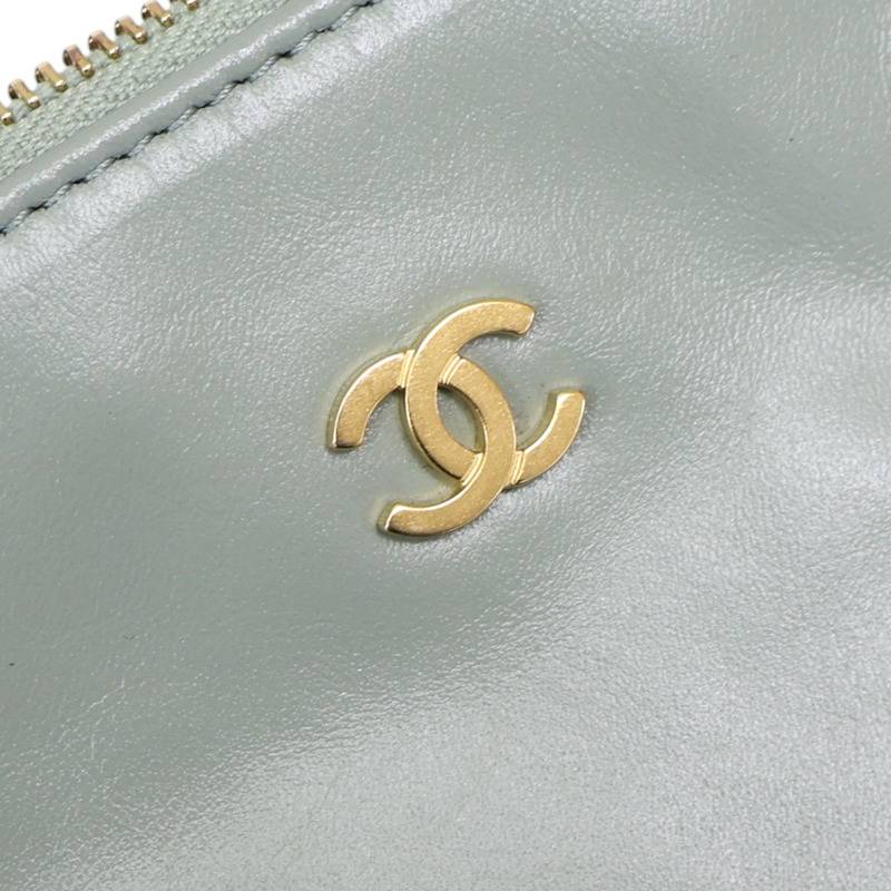 藍綠色 牛皮 22 鍊帶 肩背包 AS3260【CHANEL 香奈兒】 AS3260-15