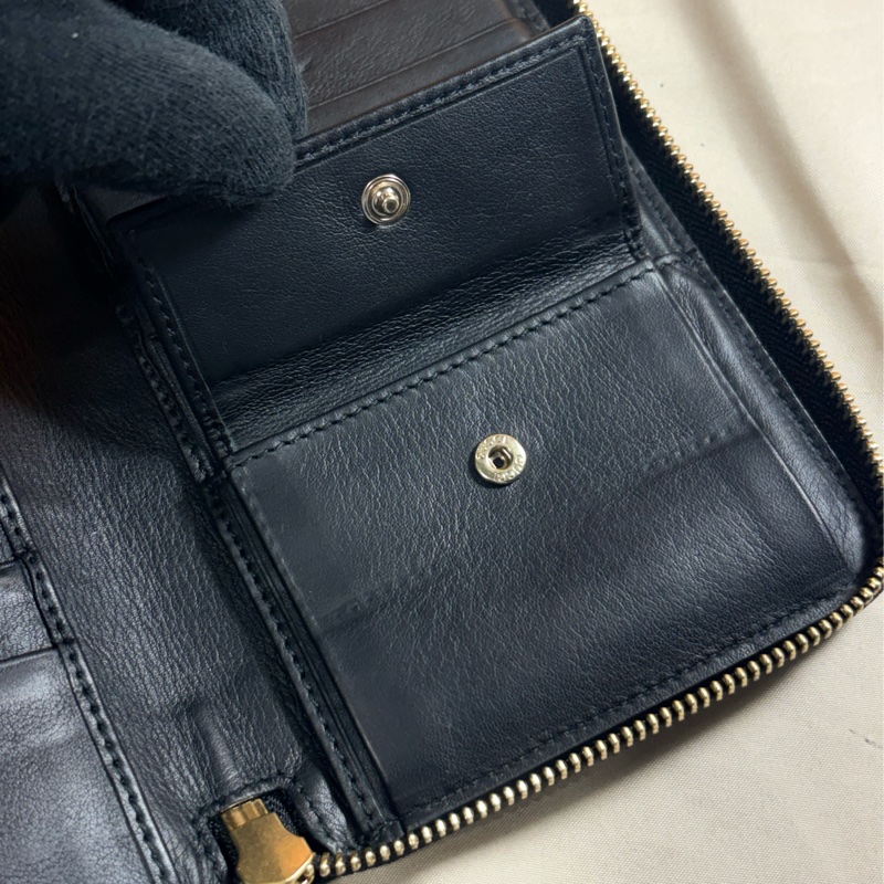 🔥質感實用 Gucci 古馳 黑老花拉鏈16卡長夾-3