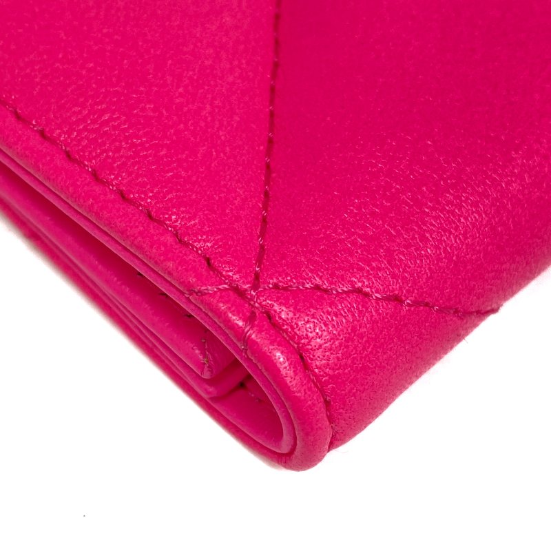 ☆ Chanel 香奈兒 Hot Pink Lambskin Passport Case 桃紅色小羊皮護照套 - 267000240-9