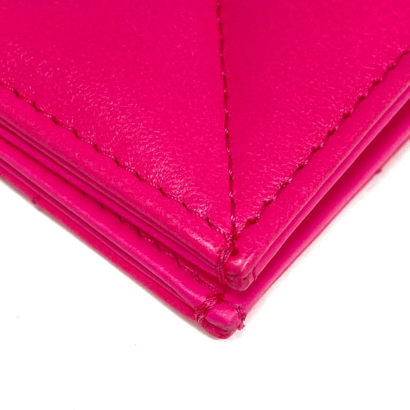 ☆ Chanel 香奈兒 Hot Pink Lambskin Passport Case 桃紅色小羊皮護照套 - 267000240-10