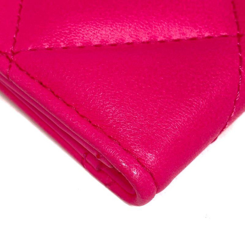 ☆ Chanel 香奈兒 Hot Pink Lambskin Passport Case 桃紅色小羊皮護照套 - 267000240-12