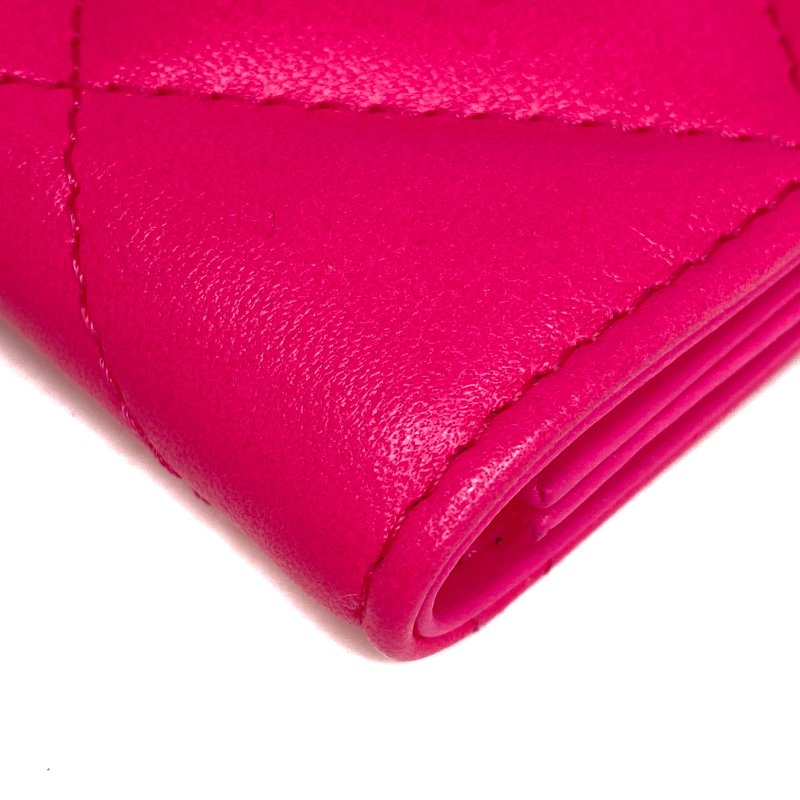 ☆ Chanel 香奈兒 Hot Pink Lambskin Passport Case 桃紅色小羊皮護照套 - 267000240-13