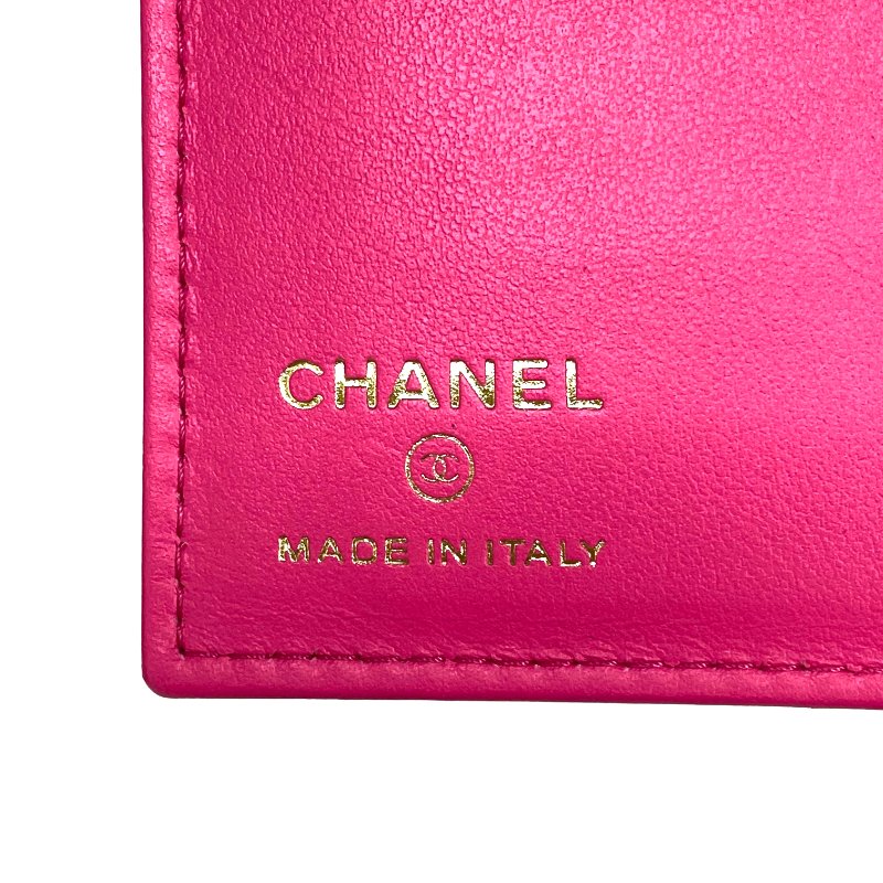 ☆ Chanel 香奈兒 Hot Pink Lambskin Passport Case 桃紅色小羊皮護照套 - 267000240-16