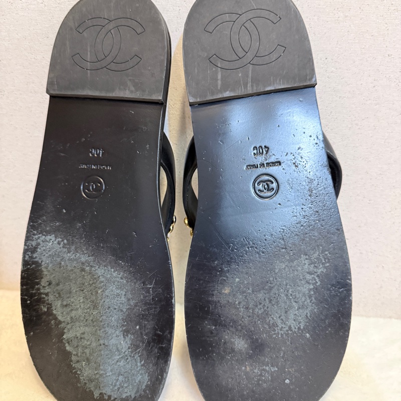 Chanel✨彩色寶石人字拖鞋夾腳拖鞋 #40-9