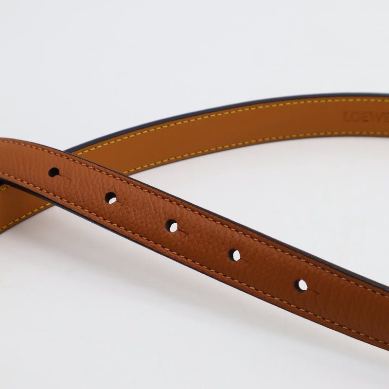 LOEWE Anagram小牛皮腰帶 - 棕 80-5