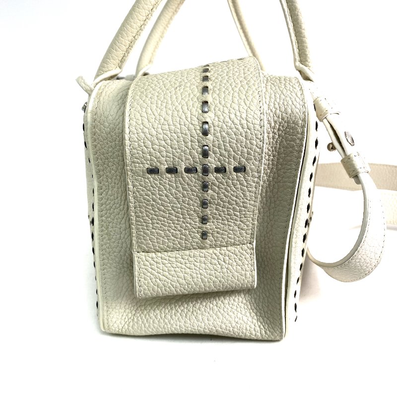 △ Delvaux 德爾沃 Ivory Calfskin Cool Box MM 2 Way Bag 象牙白色小牛皮兩用袋 - 257028354-2