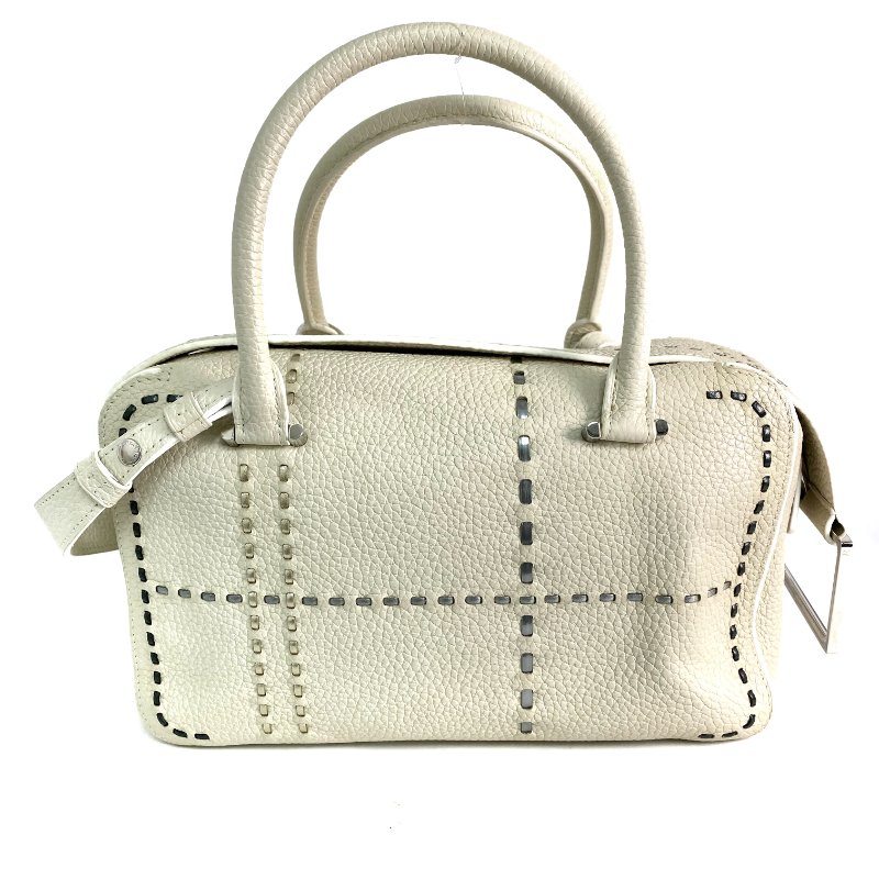 △ Delvaux 德爾沃 Ivory Calfskin Cool Box MM 2 Way Bag 象牙白色小牛皮兩用袋 - 257028354-3