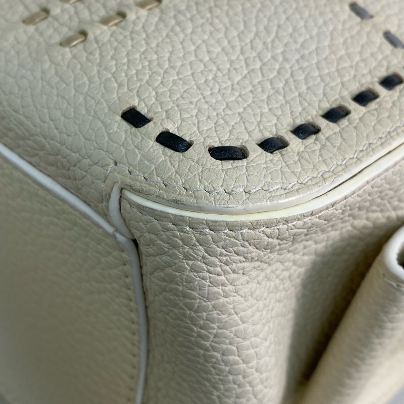 △ Delvaux 德爾沃 Ivory Calfskin Cool Box MM 2 Way Bag 象牙白色小牛皮兩用袋 - 257028354-9