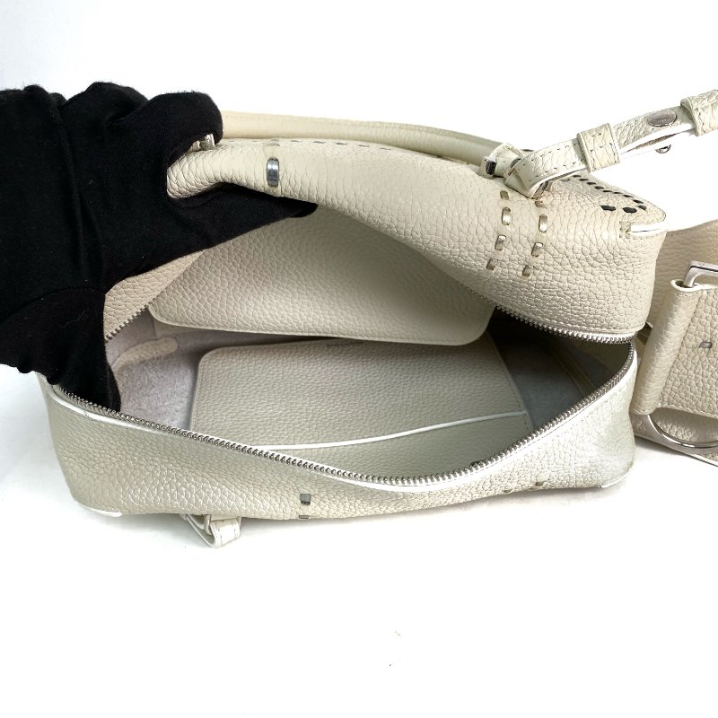 △ Delvaux 德爾沃 Ivory Calfskin Cool Box MM 2 Way Bag 象牙白色小牛皮兩用袋 - 257028354-15